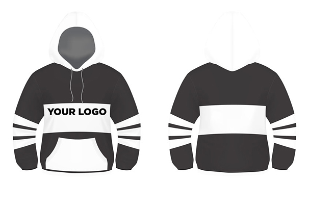black-and-white-hoodie-design-vector-template
